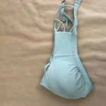 Athleta 🏖️  Strappy Swim Bikini Top – Light Aqua – Size L 🏖️ Photo 6