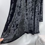 Elegant Black Velvet Dress 3x witchy grunge velour long sleeve keyhole neckline Photo 11