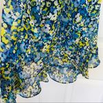Oscar de la Renta Women's Dress, Blue Floral, Size S Photo 6