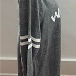 Chaser “Weekend” gray application striped sleeves loungewear sweatshirt, size L Photo 8