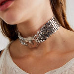 Free People NWT  Silver Choker Necklace Photo 0