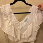 She & Sky White Tie Top Photo 0