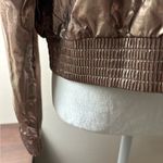 Victoria's Secret Victoria’s Secret Gold Metallic Sport Jacket/Bomber Jacket Size M Photo 7