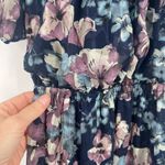 Adrianna Papell Womens Off Shoulder Blouson Burnout Dress Dress Purple Blue Sz 6 Photo 10