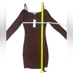 Urban Outfitters  Jezebel Corset Ribbed Mini Dress Off Shoulder Long Sleeve Large Photo 5