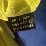 Kay Celine  Womens Beaded Boho Tunic Blouse L Blue Green Ombré Sheer Coastel Vaca Photo 3