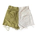 PacSun Two-Tone Ultra High Waisted Vintage Denim Shorts - 27 EUC Photo 2