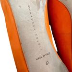Victoria Beckham  Women’s Point Toe Orange Suede Purple Interior Stiletto Heels Photo 10