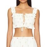 We Wore What NWT Double Tie Top in
Antique White Photo 0