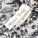 Maxine Nichols Black & White Boho Paisley Casual Festival Pants Size Medium Photo 6
