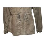 Old Navy NEW  Womens Olive Green Floral Embroidered Utility Field Cargo Jacket S Photo 2