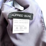 Alfred Sung  D707 Blue Satin Halter Jewel Neck Bridesmaid  Gown size 2 Photo 11