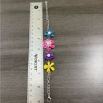 Enamel Pearl Flower Bracelet Silver Photo 2