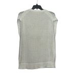 Soft Surroundings  Pointelle Sleeveless Sweater Size Petite XL Crochet Metallic Photo 1