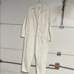 French Connection  WOMENS MARDO CARPENTERSUIT JUMPSUIT WHITE NEW SMALL Photo 1