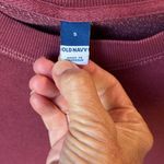 Old Navy Vintage Red Comfy Cotton Oversized Lightweight Sweatshirt Mens Womens Photo 6