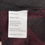 Cleobella  Sevigny Bordeaux Capelet One Size Burgundy Black Tassel Wrap Poncho Photo 3