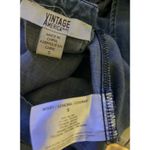 Vintage America Blues SZ SM Denim Embroidered Button Down Faded Crinkle Design Blue Photo 7