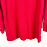 VISION 155 Red Cable Knit Long Sleeves Sweater, Size Medium Photo 6