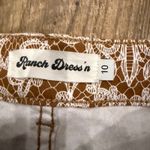 Ranch Dress'n White Lace Bell Bottoms Jeans Women's Size 10 Super Flare Photo 2