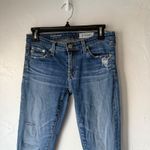 AG Adriano Goldschmied 2010s Legging Ankle Super Skinny Jeans Raw Hem 26R Low Photo 2