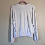Sundry  White Ruffled Pullover Sweatshirt Womens S Casual Fall Cozy Coquette Photo 5