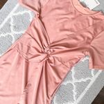 SHOWPO Blush pink cap sleeve front knot twist detail mini dress NWT US 6 Photo 3