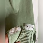 OQQ Women's 1 Piece Bodysuit Sexy Ribbed Strappy Square Neck Sleeveless Sz Large Green Photo 12