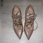 Valentino Garavani  EU 39 Rockstud Laceup Heels, Nude/Tan Photo 8