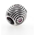 Pandora  Sterling Silver Hypnotic Bead with Brown Zirconia - 790432BCZ Photo 0