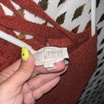 Sweet Wanderer Rust orange lace up Corset sweater v neck size M Photo 3