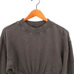 l*space Anthropologie L* Asher Long Sleeve Sweatshirt Dress Charcoal Gray L Photo 5