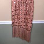 Pretty Guide NWT  Women’s 1920’s Inspired Sequin Metallic Rose Gold Sheath Dress Photo 6