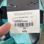 Worthington Wide Leg Dress Pants Size 12P 32x29 Career Office Green Striped Photo 5