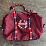 PINK - Victoria's Secret Pink Maroon Duffle Bag Photo 0