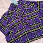 Dolls Kill COPY - Daisy Street purple, black and yellow plaid top Photo 2