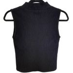 Aritzia Babaton Sculpt Knit Mockneck Tank Ribbed Top In Black Photo 2