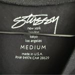 Stüssy Black/White/Purple Rose Tee. Size Medium Black Photo 3