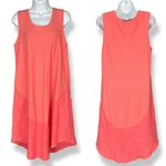 Cut Loose Sleeveless Dress Coral Linen Cotton Lightweight Summer‎ Spring Small Orange Photo 1