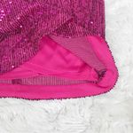 Eliza J  Hot Pink Sequin Long‎ Sleeve Mini Dress Formal Cocktail Party Size 6 New Photo 10