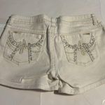 Apollo Rhinestone White Juniors 11/12 McBling Western Shorts Jean Denim Photo 2