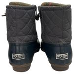 Sperry Saltwater Duck Boots Womens 9 Gray Navy Quilted Rubber Outdoor STS9327F Photo 8