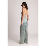 Revolve  Sabrina Musayev NWT Sage Blue Metallic Mark Pants Size XS Photo 1