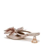 Circus NY by Sam Edelman Natalina Metallic Bow Kitten Heel Slide Sandals Size 10 Gold Photo 2