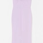 Nasty Gal Asymmetric Front Slit Maxi Dress Lavender Lilac 💜 Photo 2