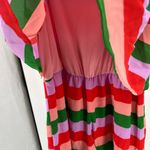 Peach Love California  striped romper spring summer medium shorts flowy festival Photo 2