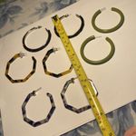 Lot Of 4 Hoop Costume Earrings Pierced Mix Photo 9