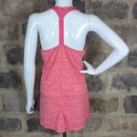 Reebok  Tank Top Woman's Size Medium Pink Space‎ Dye Racer Back Mesh Yoga Workout Photo 5