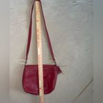 Ganson red faux leather bag purse EUC cute! Photo 3