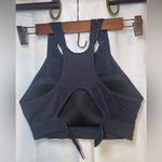 Gymshark Sports Bra Mesh Neckline 2.0 Padded High Support Bra Size Small Black Photo 5